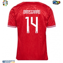 Moški Nogometni dresi Danska Mikkel Damsgaard #14 Domači EP 2024 Kratek Rokav